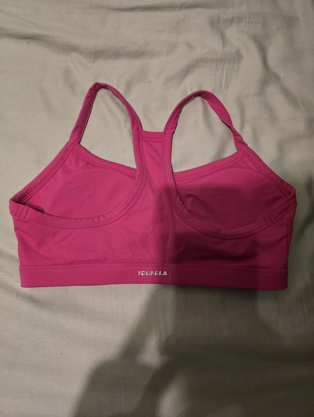 Pink Racerback Sports Bra - - Picture 2 of 2